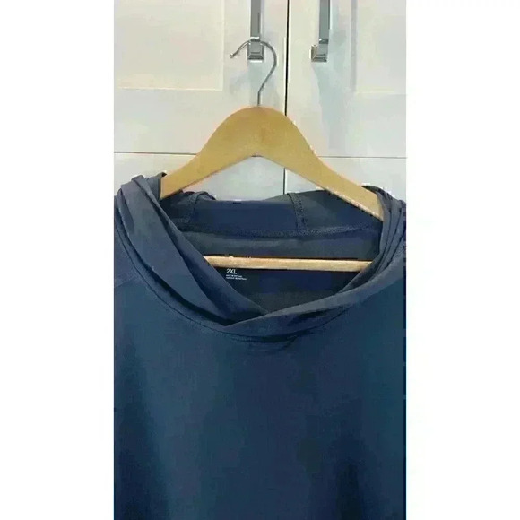 Zella Women's Pullover w/Hood Navy XXL Pre-Owned - Picture 6 of 7